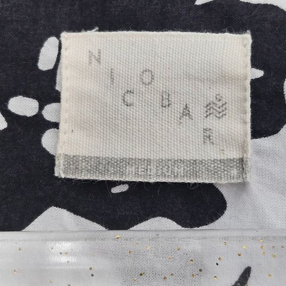 Nicobar White Black Floral Midi Sleeveless V-neck Full Skirt Dress Size … - Picture 7 of 11